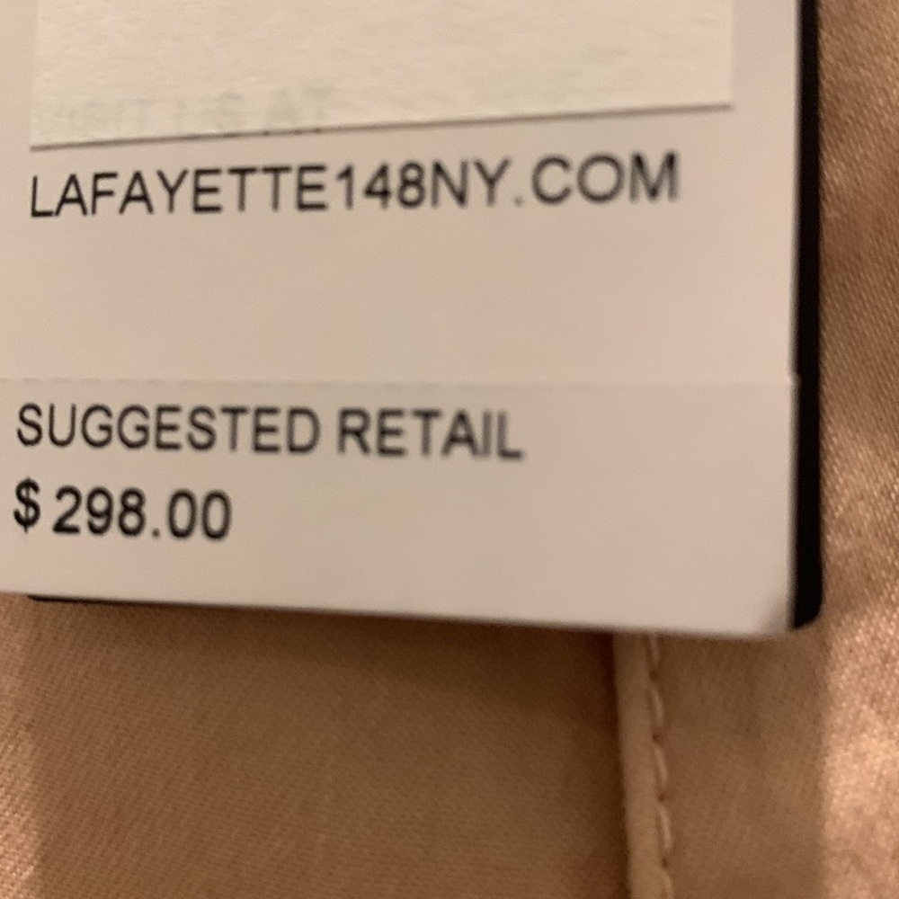 Lafayette 148 New York Light Blush Skinny Pants Size 12 - Picture 6 of 13